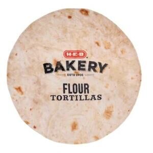 H‑E‑B Brand Shop Bakery Flour Tortilla Round Throw Blanket 70"